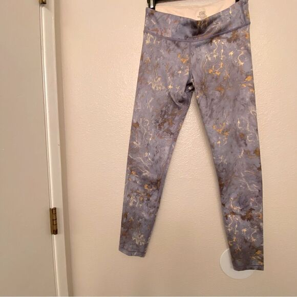 Athleta Girl Chit Chat Leggings Marble copper Purple Gray size XXL 16/woman S-M - Picture 2 of 13